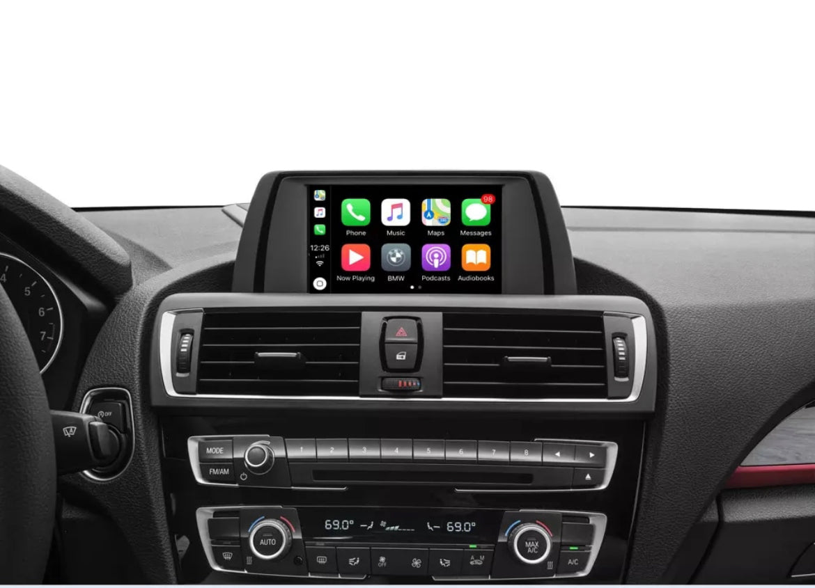 Wireless Compatible avec Apple CarPlay Interface pour BMW Série 2010-2012 1  2 3 4 5 X1 X3 X4 Tous Les modèles avec système CIC Prise en Charge du