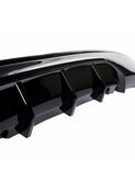 Diffuseur arrière simple sortie noir brillant pour BMW série 2 F22 F23 avec pack M