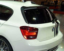 Becquet arrière avec moulures latérales en noir brillant pour BMW série 1 F20 F21