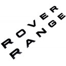 Jeu de lettrage 3D Range Rover capot et coffre noir brillant ou noir mat